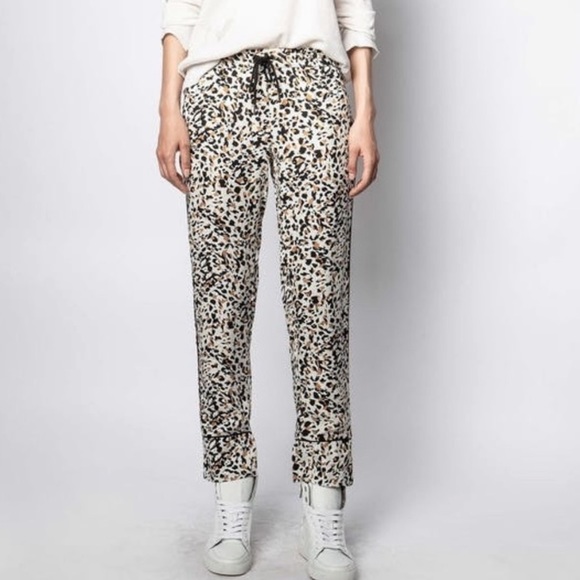 Zadig & Voltaire Pants - Zadig & Voltaire Animal Print Pants